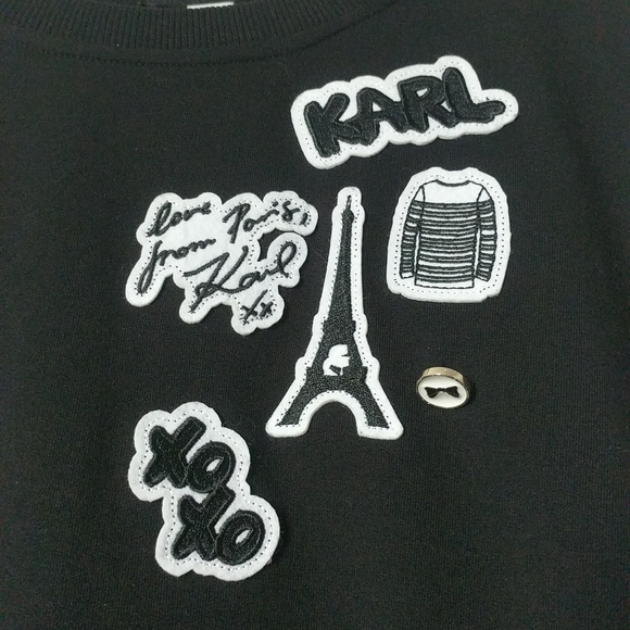 Karl Lagerfeld Love From Paris Sweatshirt M - Picture 3 of 8